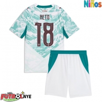 Camiseta Portugal Pedro Neto #18 Visitante Equipación para niños Mundial 2026 manga corta (+ pantalones cortos)